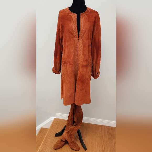 Light coat, 100% goat leather, unlined, size S/M - Picture 4 of 6
